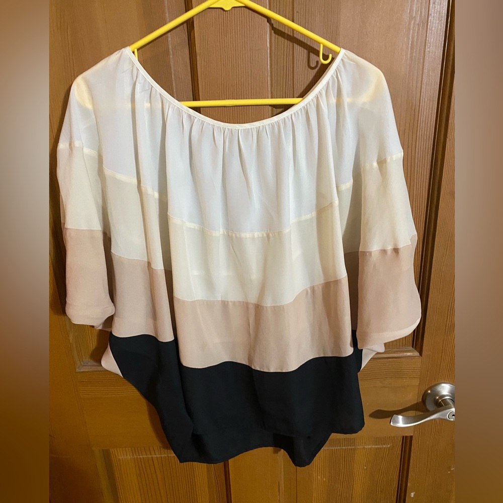 LOFT Women's Chic Color Block Blouse